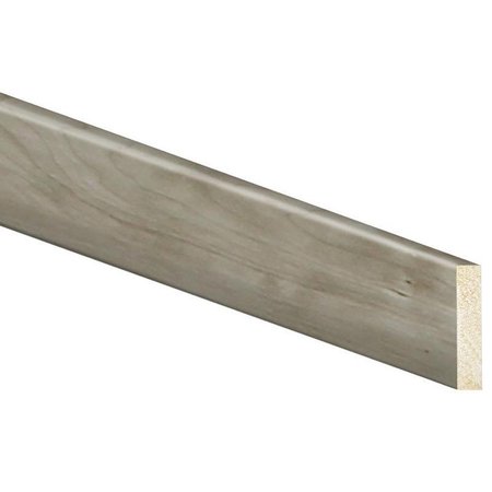 INTEPLAST GROUP Baseboard Moulding, 8 ft L, 212 in W, 12 in Thick, Square Edge Profile, Polystyrene 80250800504